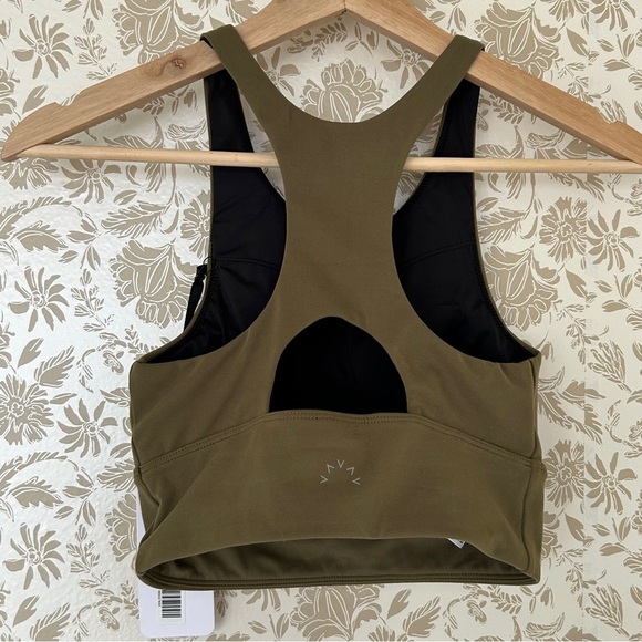 Varley Let’s Move Harris Sports Bra in Moss Green – Size XS - Picture 6 of 6